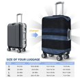 thumbnail image 2 of Multi-Size Suitcase Protective Cover Full Range Double Stitching Invisible Zipper For Travel Business Darkblue Stripe_1 X-Large, 2 of 8