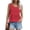 EY51_Red, variant on Crochet Sweater Vest for Women Casual Cute Ruffle Hem Boho Knit Tank Tops Casual Vocation Scalloped Shirts Red S