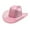 Hot Pink, variant on Luowei Women's Big Brim Cowboy Hat Western Bowler Hat, Gray, M