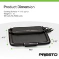 thumbnail image 4 of Presto XL Cool-Touch Electric Griddle with Warming Tray, Ceramic Nonstick, Black, 4 of 10
