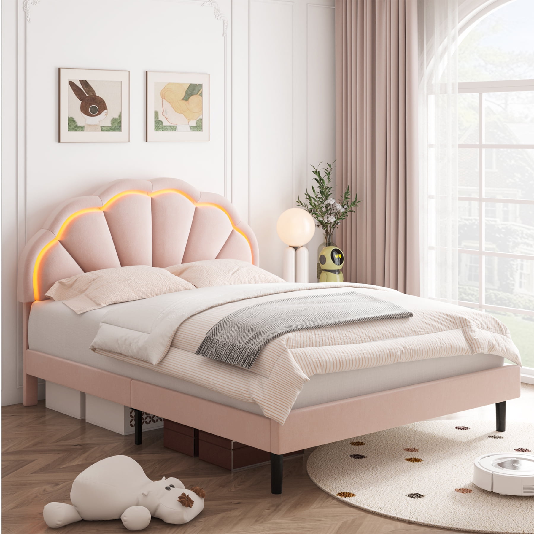 Shell bed frame queen outlet