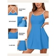 thumbnail image 4 of SHEWIN Bathing Suits for Women One Piece Swimming Suit Swim Dress with Shorts Underneath Bathing Suits Sky Blue L, 4 of 10