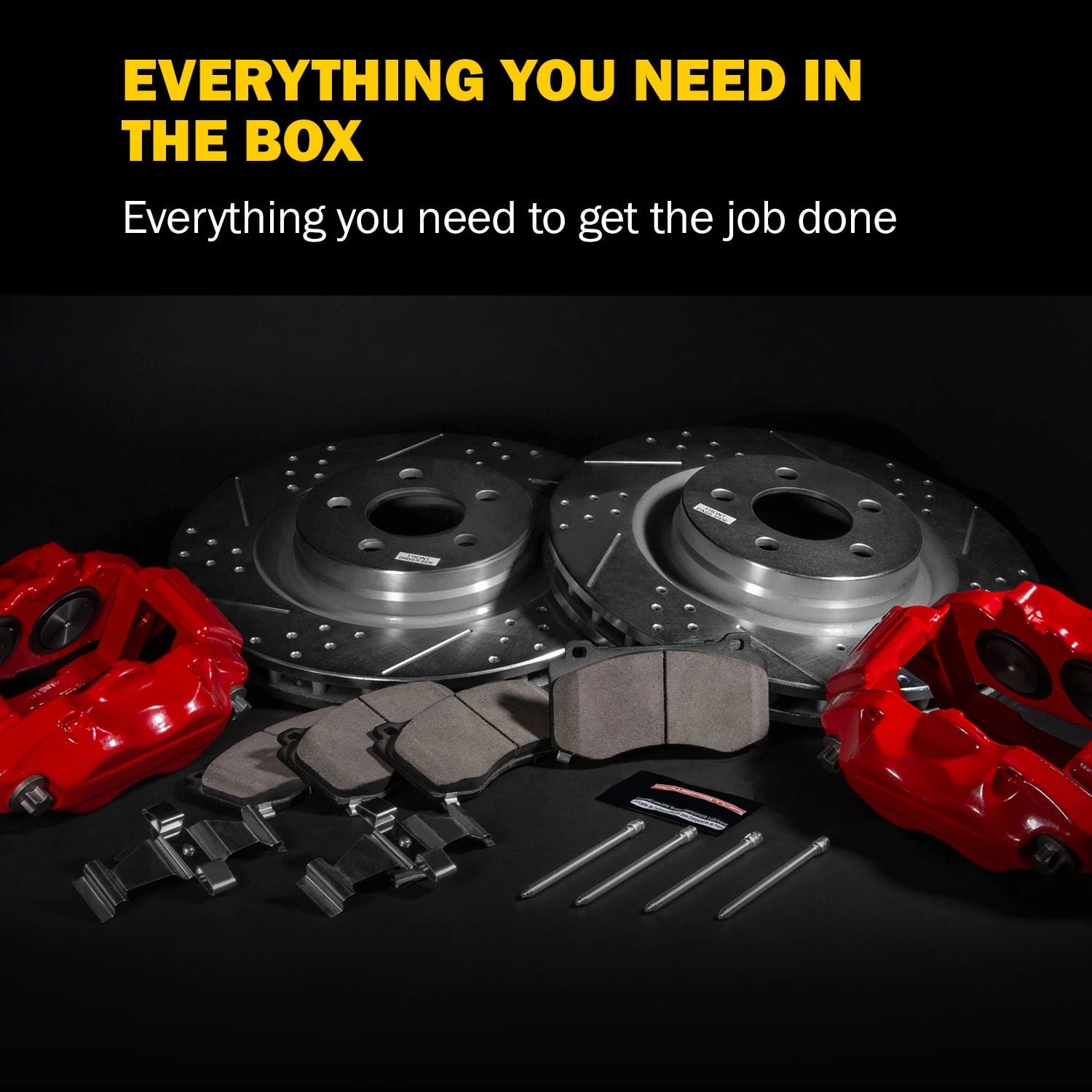 PowerStop Front Z23 Evolution Sport Brake Pad and Rotor Kit with Red Powder Coated Calipers Fits: HYUNDAI Select Models KC6982