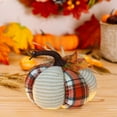 thumbnail image 4 of Eoozwa Faux Fall Knitted Pumpkins Small Knit Rustic Farmhouse Foam Pumpkins for Thanksgiving Halloween Autumn Mantel Table Decor, 4 of 6