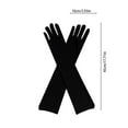 thumbnail image 3 of Adult Over Elbow Stretch Long Spandex Opera Gloves, Black, 3 of 7