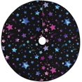 thumbnail image 1 of RYLABLUE Tapis de Support de Jupe de Sapin de Noël Galaxie Colorée pour Décoration de Fête Intérieure Extérieure 48 Pouces, 1 of 3