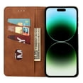 thumbnail image 2 of Allytech Slim Wallet Case for iPhone 15 Pro, Luxury PU Leather + Soft TPU Cover with Card Slots & Cash Pocket, Magnetic Closure Kickstand Shockproof Business Case for Women men - Brown, 2 of 9