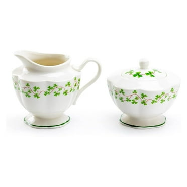 Shamrock Fine Porcelain Sugar and Set