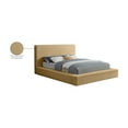 thumbnail image 2 of Meridian Furniture Dorian Camel Velvet Queen Bed, 2 of 7