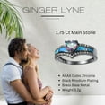 thumbnail image 4 of Black Engagement Ring for Women Mystic Topaz CZ Heart Promise Ring  Gift for Her Ginger Lyne, 4 of 8