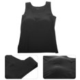 thumbnail image 3 of Camiseta térmica sin mangas para mujer, cálida y acogedora capa base de invierno, ropa interior cómoda para clima frío, color negro, tallas 50-62,5 kg, 3 of 7