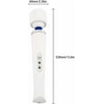 thumbnail image 3 of GIXUSIL 10 Speeds USB Wired Powerful Handheld Wand Massager with Strong Vibration, Personal Therapy Massager White, 3 of 7