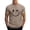 Khaki, variant on Men's Smile Face T Shirt – Casual Crew Neck Short Sleeve Tee in S-3XL, Soft Stretch Summer Top with Graphic Print, Comfortable Daily Wear Shirt for Men