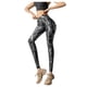thumbnail image 1 of Gibobby Pantalones mujer Mujeres Sexy Fitness Stretch Impreso Leggins Pantalones de yoga sin costuras(Negro， S), 1 of 5