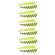 thumbnail image 1 of 12x Fletches Tiro con arco de ala izquierda y derecha, eje de plumas Paletas de ala de escudo de 4 pulgadas amarillo DYNWAVEMX Ala izquierda y derecha, 1 of 8