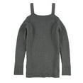 thumbnail image 2 of bar III Womens Cold-Shoulder Pullover Sweater, Grey, XX-Small, 2 of 2