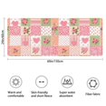 thumbnail image 3 of Pioneer Flower Floral Print Pattern Bathroom Rugs Mat, Non Slip Microfiber Bathroom Rug with Rubber Backing, Soft Mats for Bathroom Floor Tub Shower, 24"x60", 3 of 5