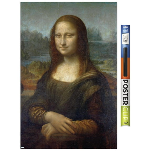 Mona Lisa by Leonardo da Vinci Wall Poster, 22.375" x 34"
