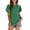 Green womens top dressy casual, variant on Summer Saving Wycnly Womens Tops Dressy Casual Comfy Lightweight Hollowed Fashion Ruffle Sleeve Tunic Tshirts Summer Short Sleeve Crewneck Tops Solid Blouse Orange XXL