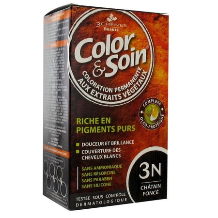 Les 3 Chênes 3 Chenes Color et Soin Coloration Permanente 3N Chatain Fonce 135 ml