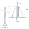 thumbnail image 2 of SEACHOICE Anclaje de Lujo galvanizado en Caliente 8S 41720, 2 of 8