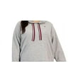 thumbnail image 2 of Tommy Hilfiger Womens Plus Hooded Ribbed Sweatshirt Dress, 2 of 3