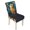 Starry Sky Orange Cat, variant on ZIATUBLES Dining Chair Cushion Cover Stain Resistant Quilted Chair Slipcovers with Anti-Slip Elastic Straps, Washable Parson Chair Covers for Kitchen Dining Room( Black Daisy Print, 1PCS)
