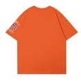 thumbnail image 3 of Dweltoz 250 Year Anniversary Usa Shirts for Women Short Sleeve Usa Printed Tops Solid Color Plus Size Top 4th Of July Crewneck Fashion Leisure 1776-2026 Pullover,Orange S, 3 of 4