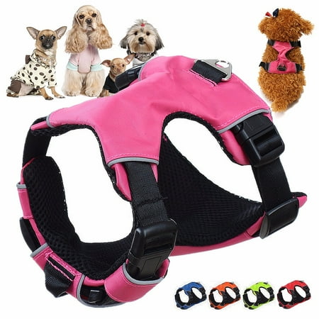 Denim Dog Harness Vest - S/M/L Breathable Mesh Small Dog Pet Safety Harness Vest Pet Dog Puppy Walking