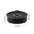 thumbnail image 3 of SPOORYYO Fireproof Mosquito Coil Holder with Lid, Hollow Ventilated Cover, Round Safety Design, Indoor Outdoor Ash Guard, Durable Iron Box, 3 of 6