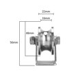thumbnail image 2 of 4 Pcs Roues de Portail Coulissant en Acier Inoxydable Roue de Rail en U Poulie Support en U pour Portail d'Allée Roulante, 2 of 6