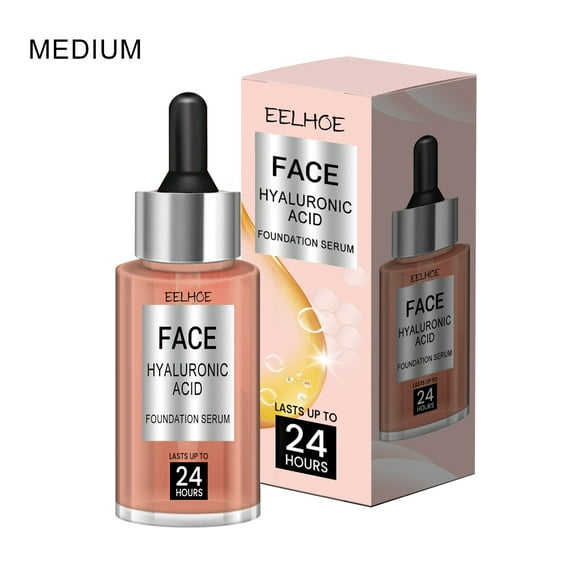Mareep Foundationss Makeup Essencing Liquid,Makeup Liquid,Hyaluronic Sour Serum, Concealer and Nourishing Skin,30ml,Female Facial Cosmetics