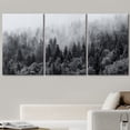 thumbnail image 2 of wall26 - 3 Piece Canvas Wall Art - Misty Forests of Evergreen Coniferous Trees in an Ethereal Landscape - Modern Home Art Stretched and Framed Ready to Hang - 16"x24"x3 Panels, 2 of 5