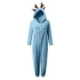 thumbnail image 5 of Conjunto de Halloween cálido para padres e hijos, pantalones largos, pijamas con capucha y estampados para el hogar, mono para niños, monos para niños, 5 of 5