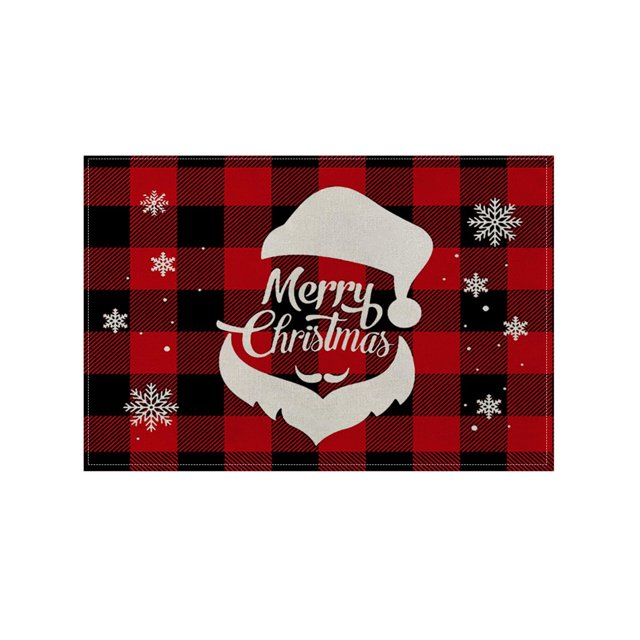 TIELUTT Christmas Placemat Linen Tablecloth Thermal Dining Table Food Mat Kitchen Table round Set for 4 Large round Dining Table Set for 4 Dining Table Set round 4 Piece Glass Fall Place Mats Indoor