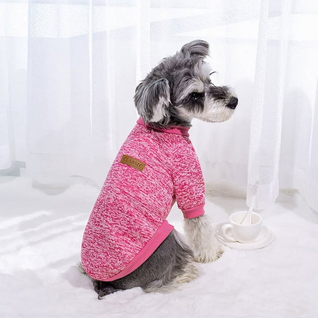 CUITING Dog Sweaters for Small Dogs Fall Winter Dog Clothes Female Fleece Puppy Sweaters Warm Thick Outfit Pet Small Dog Sweater for Boy Girl Dogs XXL
