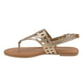 thumbnail image 3 of Petalia Girl T, Strap Kids Thong Sandal with Ankle Strap, Gold, 13, 3 of 5