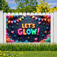 thumbnail image 3 of Colorful Theme Let's Glow Neon Banner Decorative Lights Festive Fun for Party Celebration Indoor Decoration Event Backdrop, 3 of 9