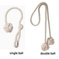 thumbnail image 4 of 2Pcs Handmade Bedroom Decor for Curtains Cotton Rope Holdbacks Curtain Tiebacks Knot Ball Decorative Tie, 4 of 7