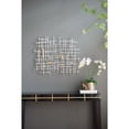 thumbnail image 6 of Grid Patterned Geometric Wall Décor - 32" x 1.5" x 26" - Large - White/Gold, 6 of 7