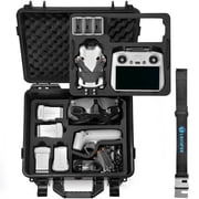 Lekufee Waterproof Hard Case for DJI Mini 4 Pro,Mini 3 Pro,Mini 3 Drone,DJI RC 2/RC N2/N1,Goggles 3(Not for Goggles N3)/2/Integra,RC Motion 2/3 and Accessories(Case Only)