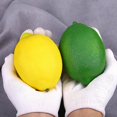 thumbnail image 1 of 2 piezas de modelo de limón de alta simulación, fruta falsa, limón amarillo, limón, accesorios de educación temprana, decoración, juguetes de frutas de espuma Banban LingWen 8390606748263, 1 of 1