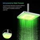 thumbnail image 4 of LED Rainfall Shower Head Square Shower Head Multiple Colors Automatically Color-Changing Showerhead for Bathroom, 4 of 5