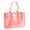 Pink, variant on PVC Tote Bag Women's Waterproof Jelly Beach Bag Leopard Tote Bags