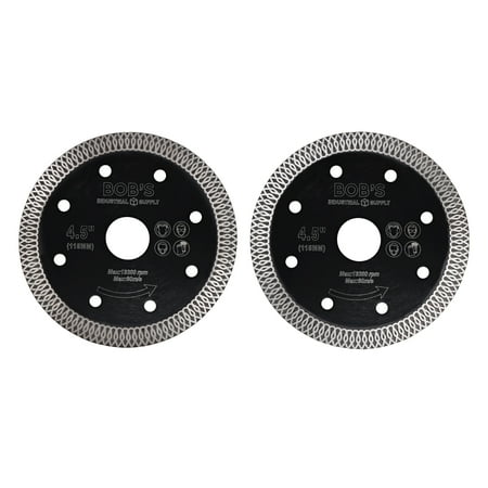 

BISupply Diamond Angle Grinder Blade - 4.5in Masonry Blade Circular Saw 2pc Set