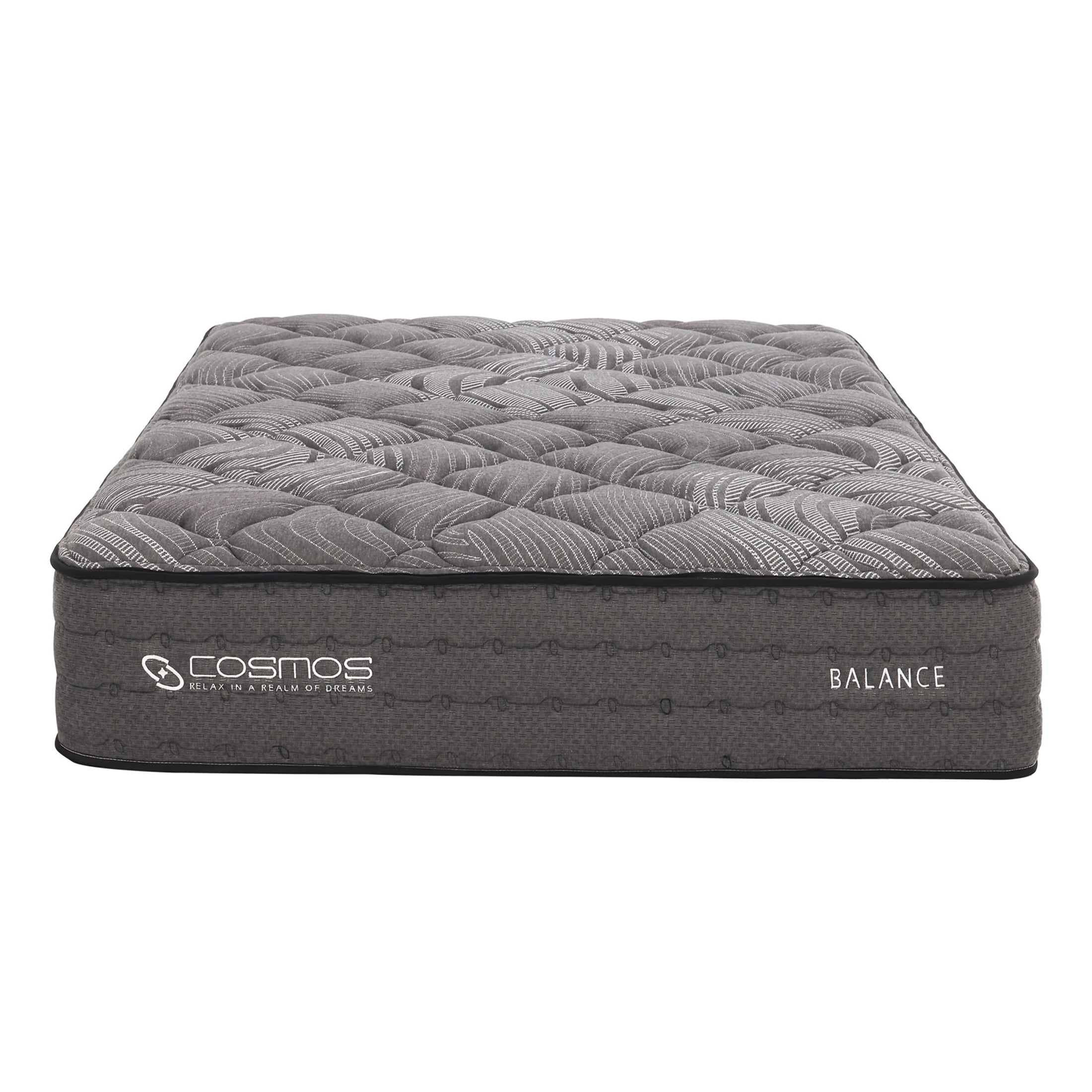 JERFIT 12 Inch King Size Hybrid Mattress, Gray - Memory Foam Pocket Springs for Pressure Relief Support, Medium Firm Feel, CertiPUR-US Certified, Roll-Packed for Easy Setup