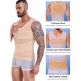 thumbnail image 2 of Vaslanda Men's Gynomastica Compression Shirt for Body Shaper Slimming Vest Tight Tummy Underwear Tank Top, 2 of 4