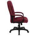 thumbnail image 3 of Scranton & Co Contemporary Fabric High Back Executive Chair in Burgundy Red, 3 of 4