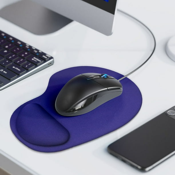 Uuiauoio Office Mousepad with Gel Wrist Support - Ergonomic Gaming Desktop Mouse Pad Wrist Rest - Design Gamepad Mat Rubber Base for Laptop Computer -Silicone Non-Slip Special-Textured Surface
