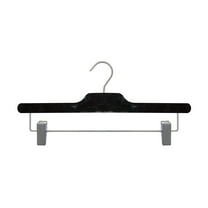 NAHANCO 92014RC50 14" Acrylic Skirt/Pant Hanger, Black (Pack of 50)
